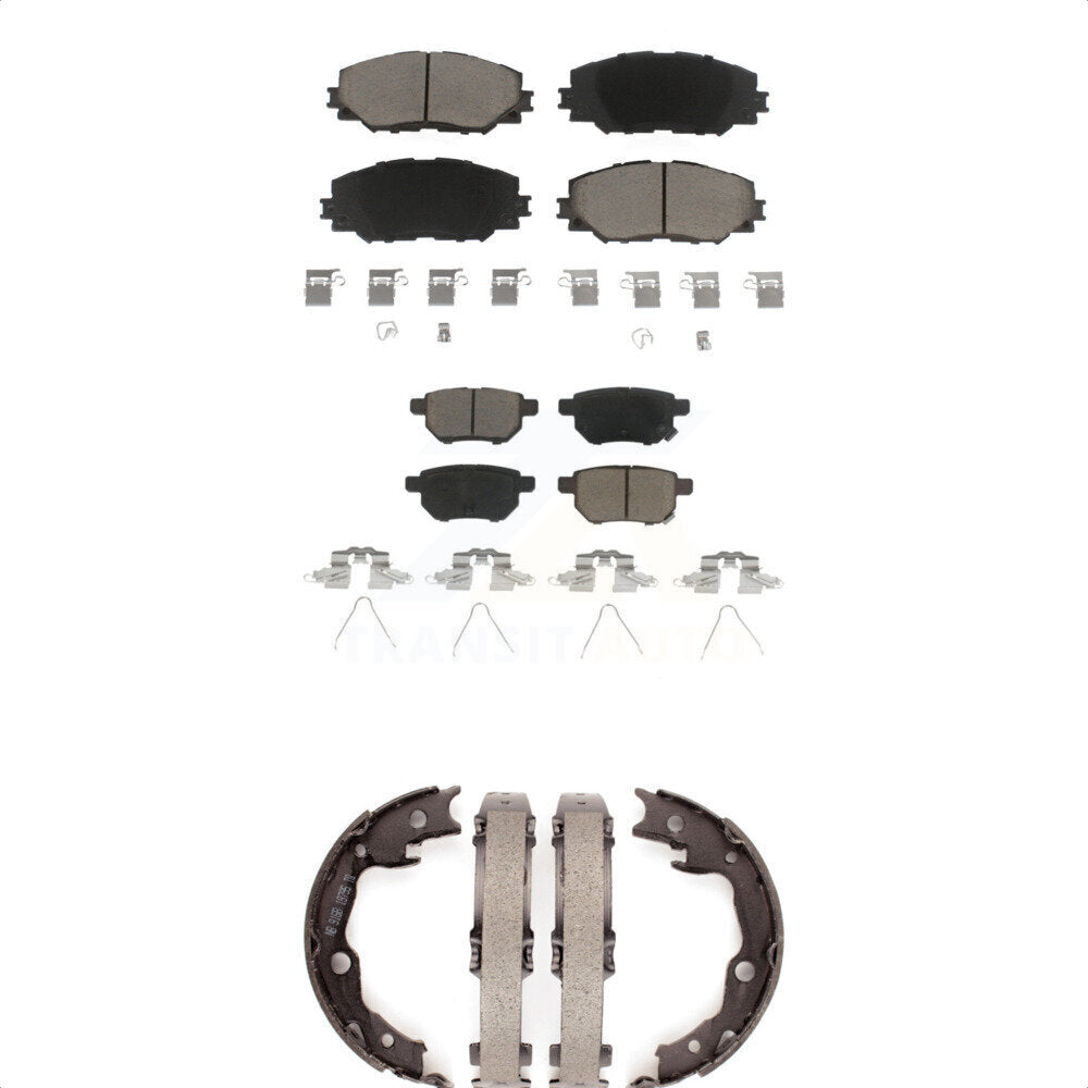 [Avant + Arrière] Kit de plaquette (céramique) de frein pour Toyota Matrix Pontiac Vibe KCN-100298 par Transit Auto