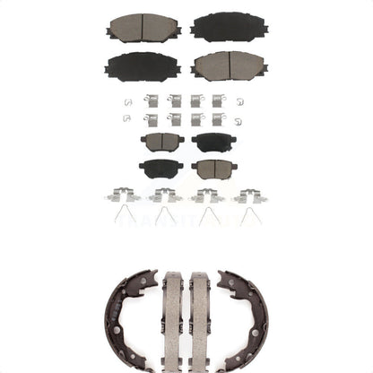 [Avant + Arrière] Kit de plaquette (céramique) de frein pour Toyota Matrix Pontiac Vibe KCN-100299 par Transit Auto