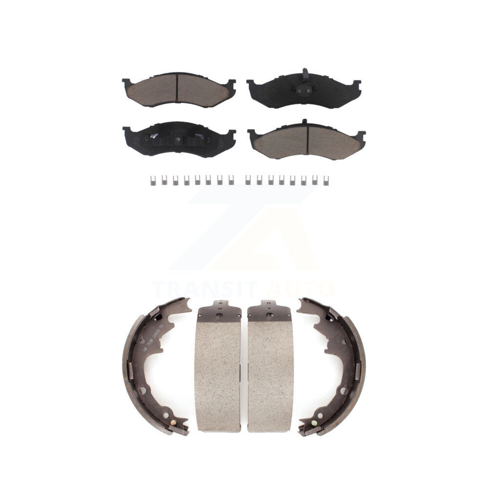 [Avant + Arrière] Kit de plaquette (céramique) de frein pour Jeep Wrangler Cherokee TJ KCN-100304