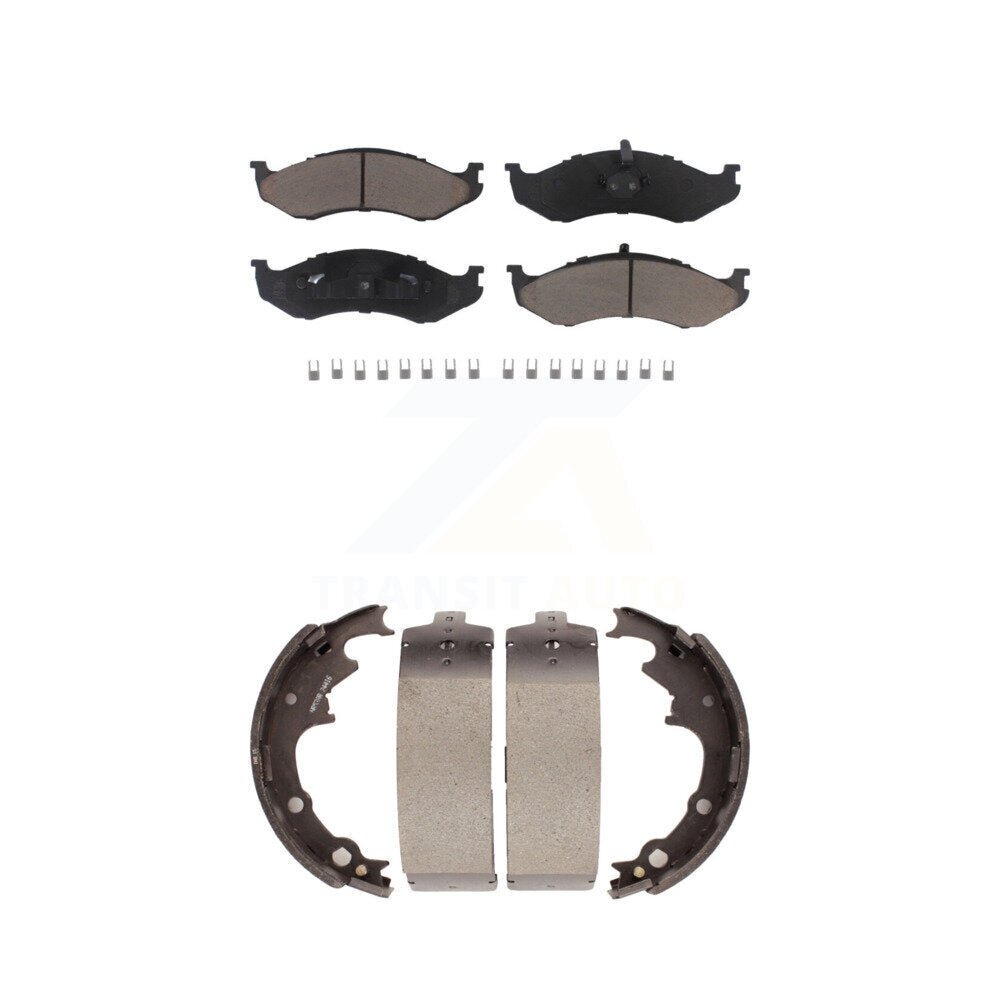 [Avant + Arrière] Kit de plaquette (céramique) de frein pour Jeep Wrangler Cherokee Comanche Wagoneer KCN-100305
