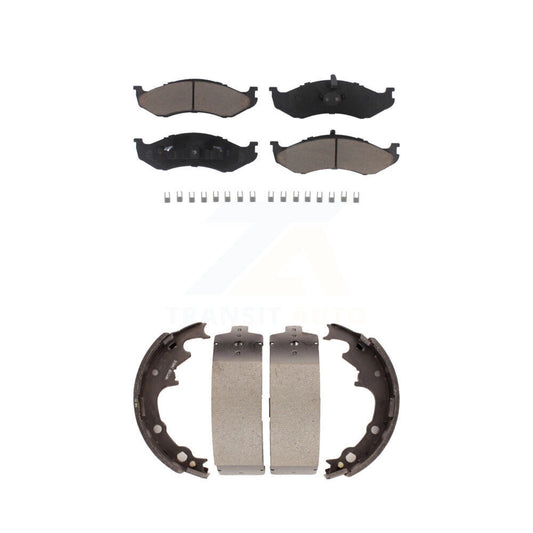 [Avant + Arrière] Kit de plaquette (céramique) de frein pour Jeep Wrangler Cherokee Comanche Wagoneer KCN-100305
