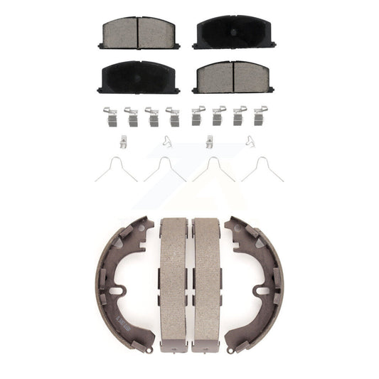 [Avant + Arrière] Kit de plaquette (céramique) de frein pour Toyota Corolla Geo Prizm Chevrolet Nova KCN-100306