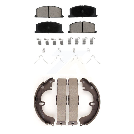 [Avant + Arrière] Kit de plaquette (céramique) de frein pour Toyota Corolla Celica Camry Tercel KCN-100307