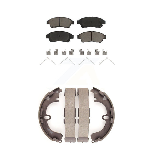[Avant + Arrière] Kit de plaquette (céramique) de frein pour 1993-1997 Toyota Corolla Geo Prizm KCN-100309