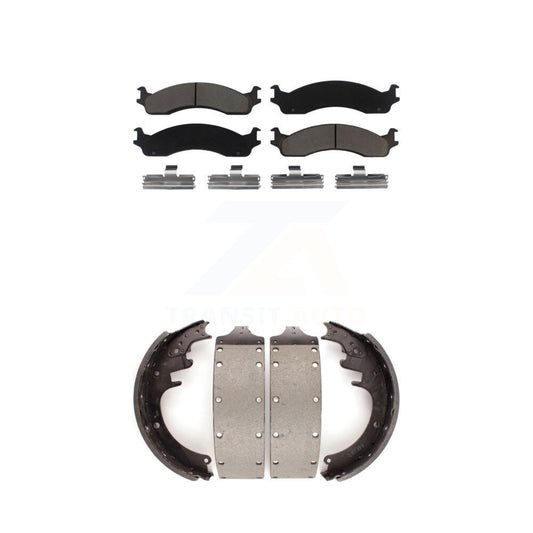 [Avant + Arrière] Kit de plaquette (céramique) de frein pour 1999 Dodge Ram 3500 Van avec 13" x 3-1 2" taille KCN-100311