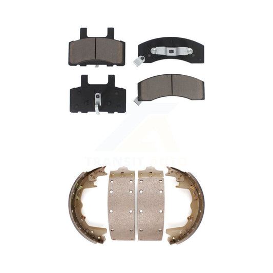 [Avant + Arrière] Kit de plaquette (céramique) de frein pour 1999 Dodge Ram 2500 avec 12" x 3-1 2" taille KCN-100312