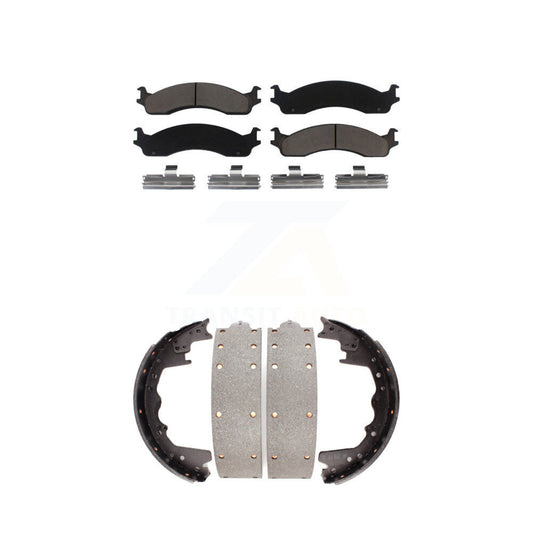 [Avant + Arrière] Kit de plaquette (céramique) de frein pour Ford F-350 E-250 F-250 Econoline E-350 Club Wagon Super Duty KCN-100314