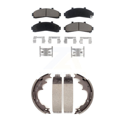 [Avant + Arrière] Kit de plaquette (céramique) de frein pour Ford Ranger Mazda B3000 B2300 B2500 B4000 avec 9" Diameter KCN-100325