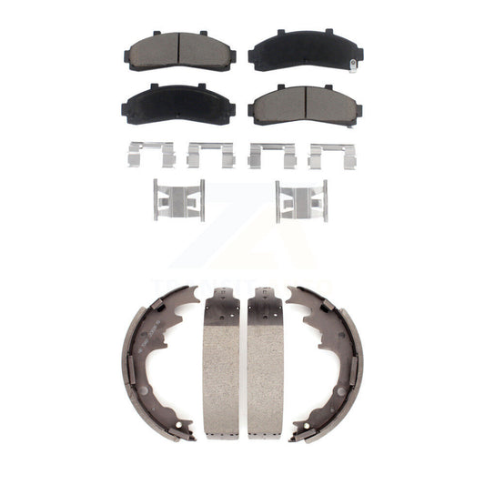 [Avant + Arrière] Kit de plaquette (céramique) de frein pour Ford Ranger Mazda B3000 B2300 B2500 B4000 avec 9" Diameter KCN-100325
