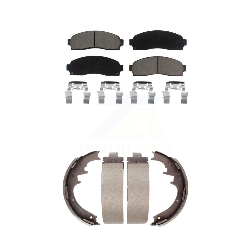 [Avant + Arrière] Kit de plaquette (céramique) de frein pour Ford Ranger Mazda B2300 B3000 B4000 avec 10" Diameter KCN-100328