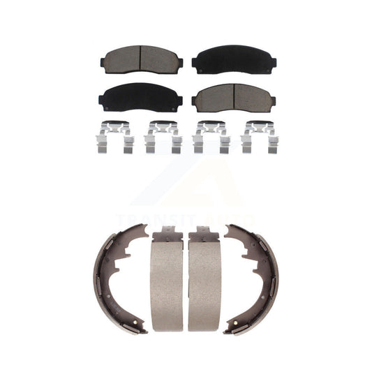 [Avant + Arrière] Kit de plaquette (céramique) de frein pour Ford Ranger Mazda B2300 B3000 B4000 avec 10" Diameter KCN-100328