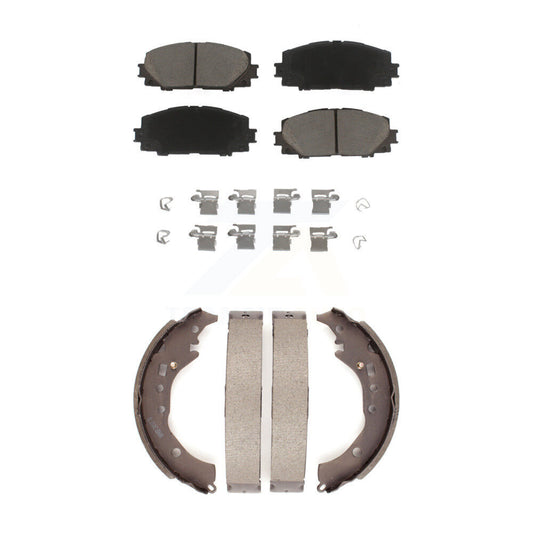 [Avant + Arrière] Kit de plaquette (céramique) de frein pour Toyota Prius C Scion iQ KCN-100330