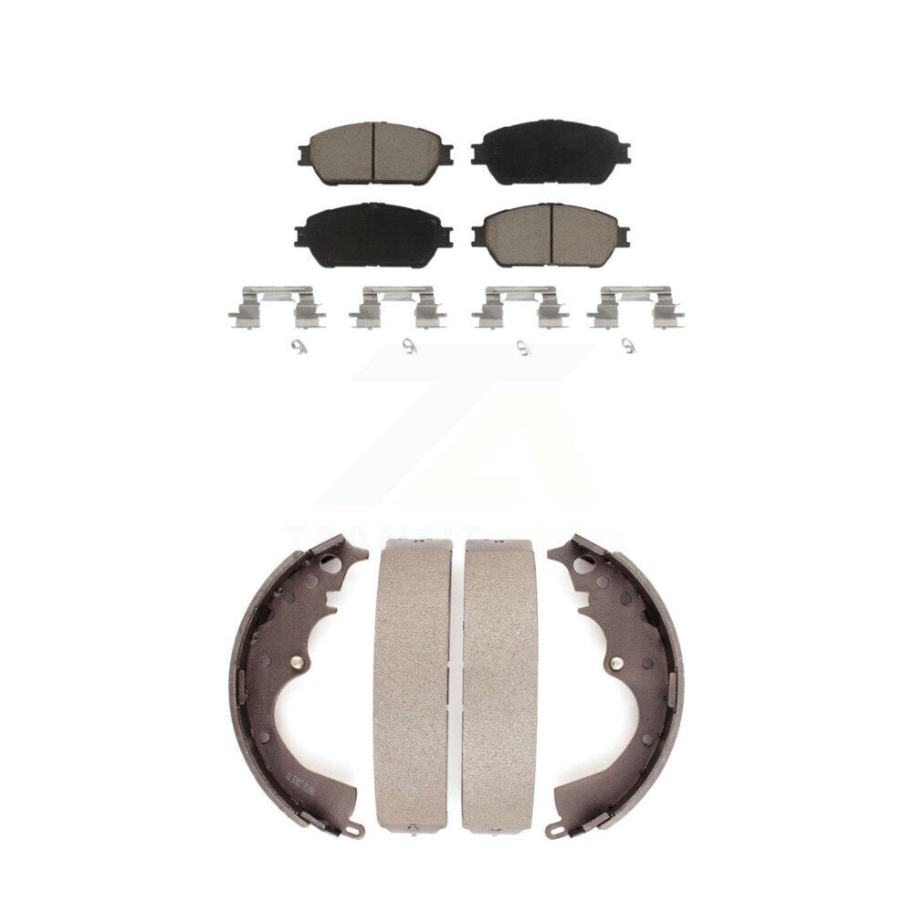 [Avant + Arrière] Kit de plaquette (céramique) de frein pour 2005-2015 Toyota Tacoma avec 5 Lug Wheels KCN-100335