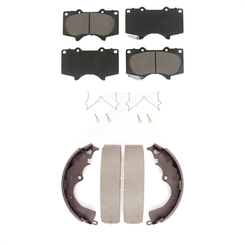 [Avant + Arrière] Kit de plaquette (céramique) de frein pour Toyota Tacoma KCN-100336 par Transit Auto