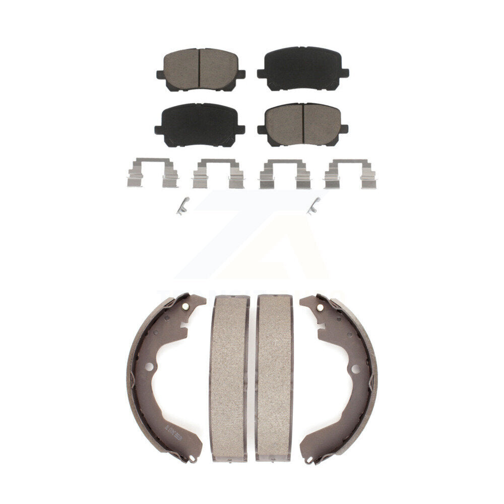 [Avant + Arrière] Kit de plaquette (céramique) de frein pour Toyota Matrix Pontiac Vibe KCN-100338