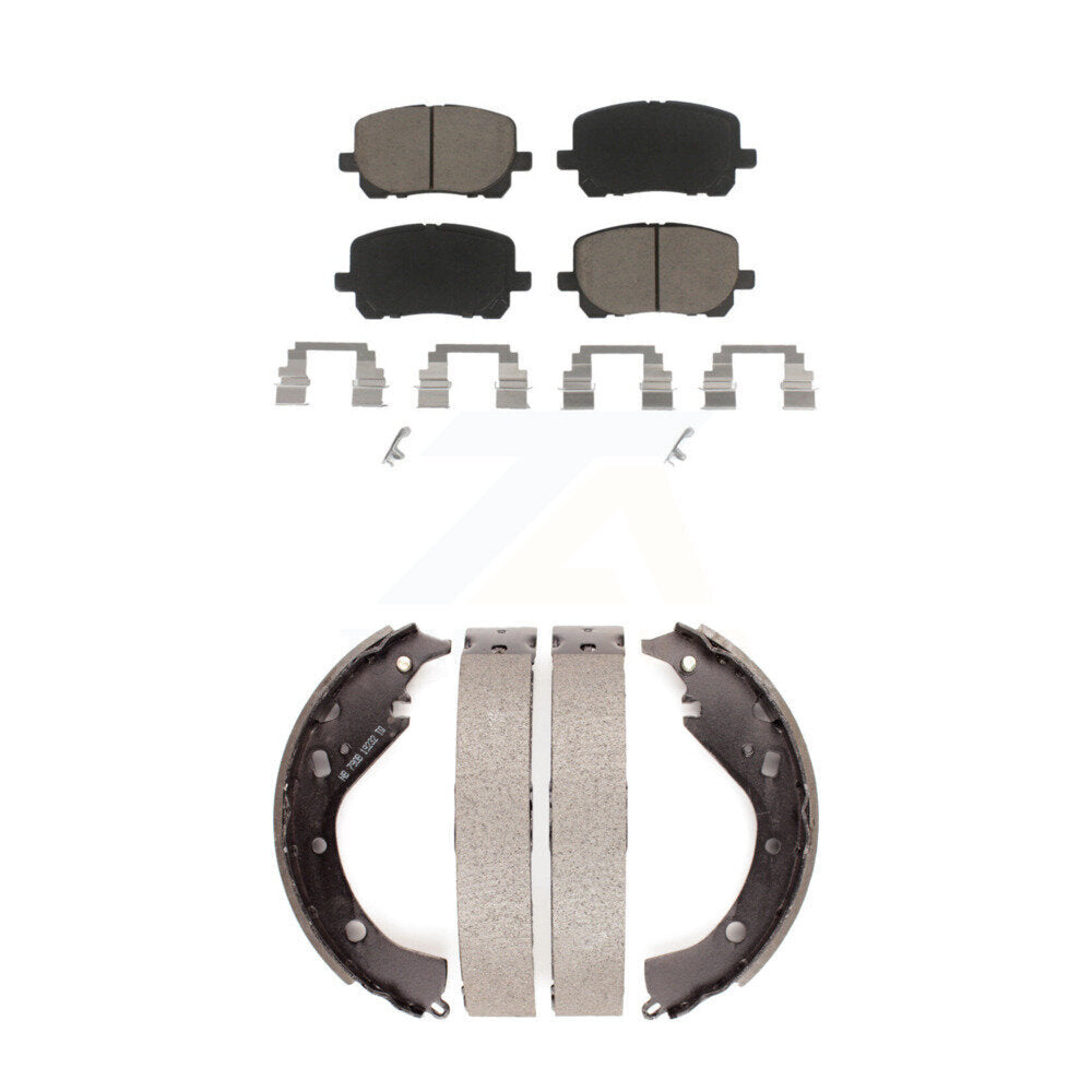 [Avant + Arrière] Kit de plaquette (céramique) de frein pour 2003-2006 Toyota Matrix Pontiac Vibe AWD KCN-100339