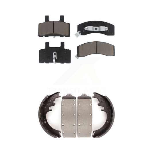 [Avant + Arrière] Kit de plaquette (céramique) de frein pour Chevrolet C3500 GMC K3500 Express 3500 Dodge Ram Savana K2500 Suburban C2500 KCN-100345