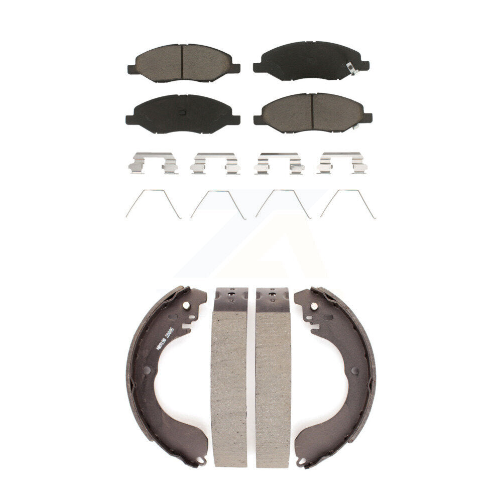 [Avant + Arrière] Kit de plaquette (céramique) de frein pour 2008 Nissan Versa 4-Wheel ABS KCN-100350