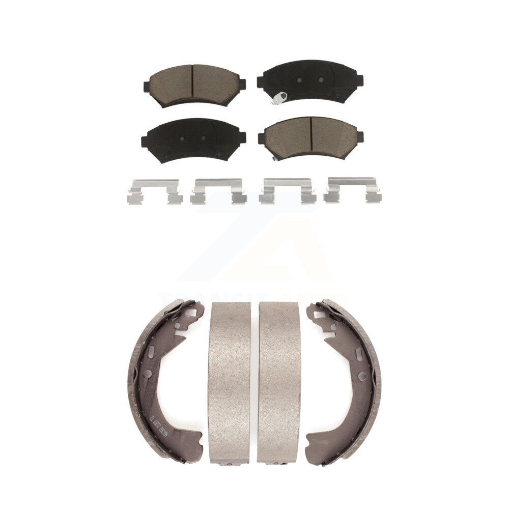 [Avant + Arrière] Kit de plaquette (céramique) de frein pour Buick Century Chevrolet Venture Pontiac Montana Oldsmobile Silhouette Cadillac DeVille Trans Sport KCN-100362