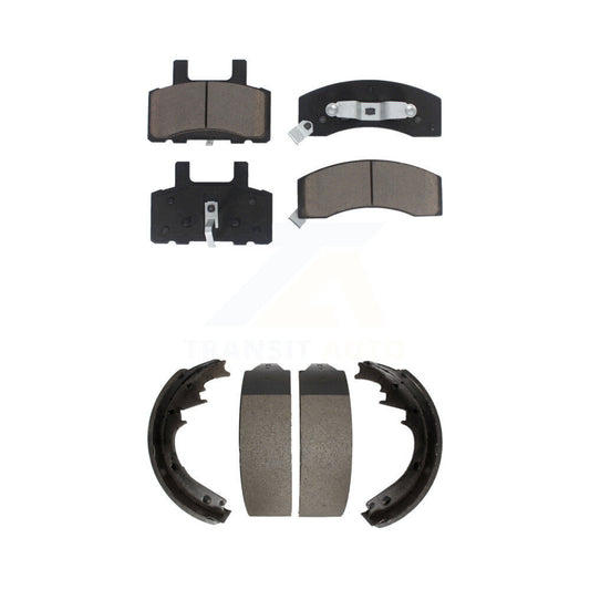 [Avant + Arrière] Kit de plaquette (céramique) de frein pour Chevrolet Tahoe K1500 Suburban GMC C1500 Yukon KCN-100372