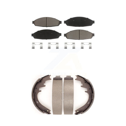 [Avant + Arrière] Kit de plaquette (céramique) de frein pour 2003-2005 Lincoln Town Car Limousine avec E F-150 Axle KCN-100373