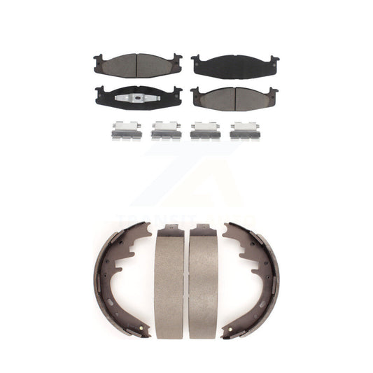 [Avant + Arrière] Kit de plaquette (céramique) de frein pour Ford E-150 Econoline Club Wagon KCN-100374