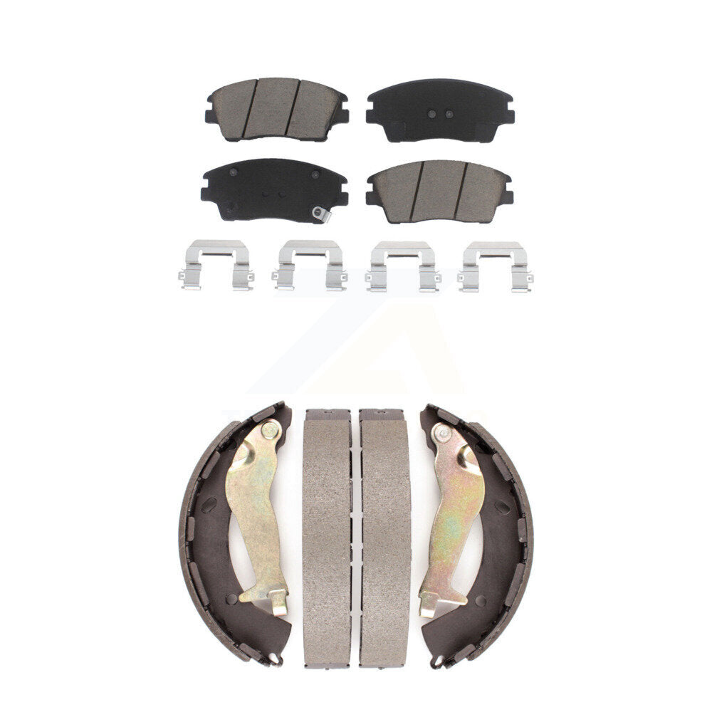 [Avant + Arrière] Kit de plaquette (céramique) de frein pour 2017-2020 Hyundai Elantra 1.6L KCN-100392