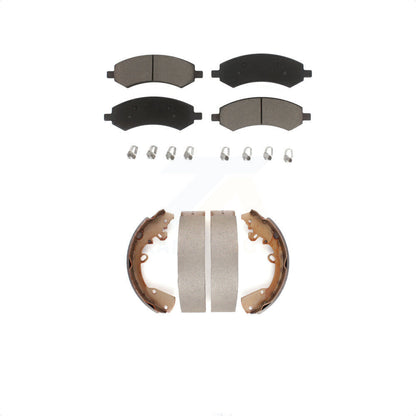 [Avant + Arrière] Kit de plaquette (céramique) de frein pour Dakota Dodge Mitsubishi Raider Ram KCN-100396 par Transit Auto