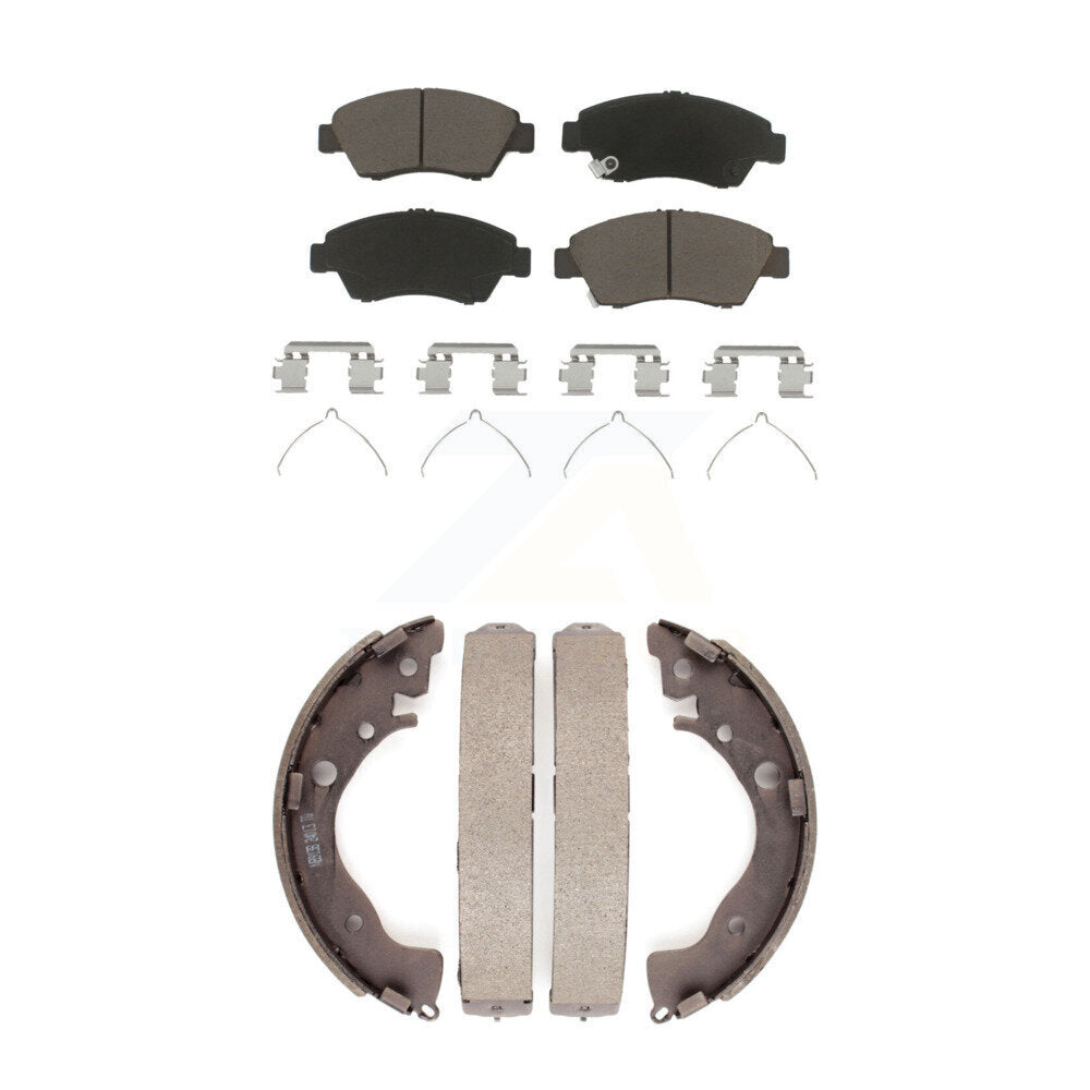[Avant + Arrière] Kit de plaquette (céramique) de frein pour Honda Fit Civic KCN-100403
