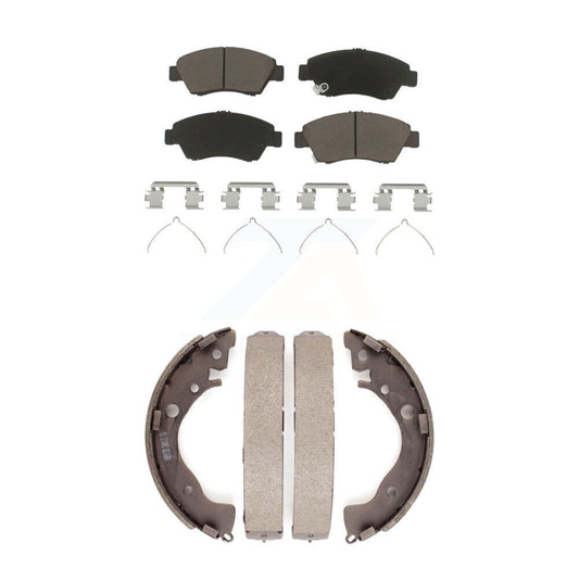 [Avant + Arrière] Kit de plaquette (céramique) de frein pour Honda Fit Civic KCN-100403