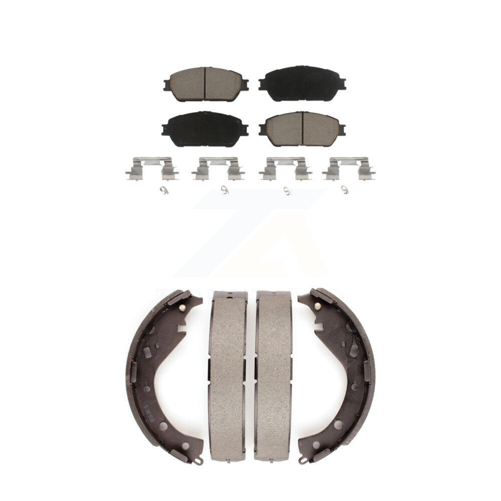 [Avant + Arrière] Kit de plaquette (céramique) de frein pour 2005-2006 Toyota Camry SE XLE Vehicles Manufactured In USA KCN-100407