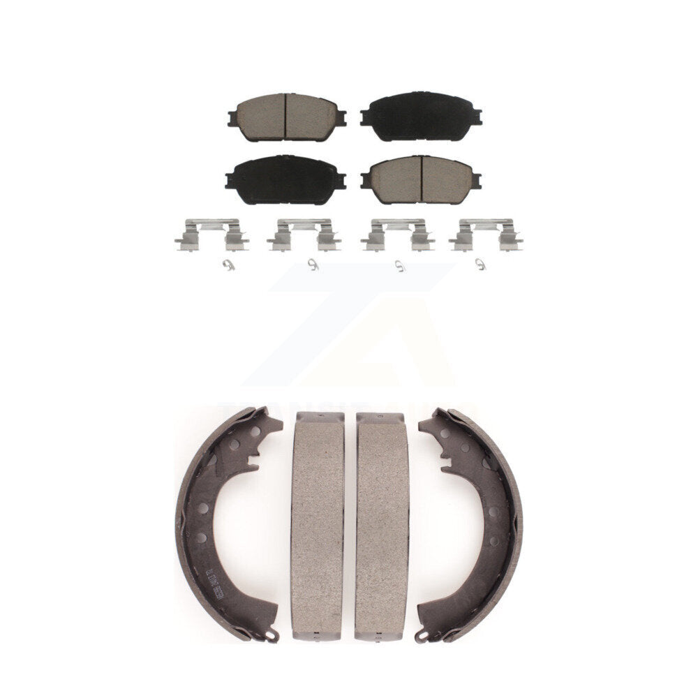 [Avant + Arrière] Kit de plaquette (céramique) de frein pour 2005-2006 Toyota Camry SE XLE Vehicles Manufactured In Japan KCN-100409