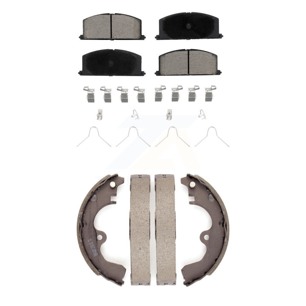 [Avant + Arrière] Kit de plaquette (céramique) de frein pour Toyota Tercel Paseo KCN-100412