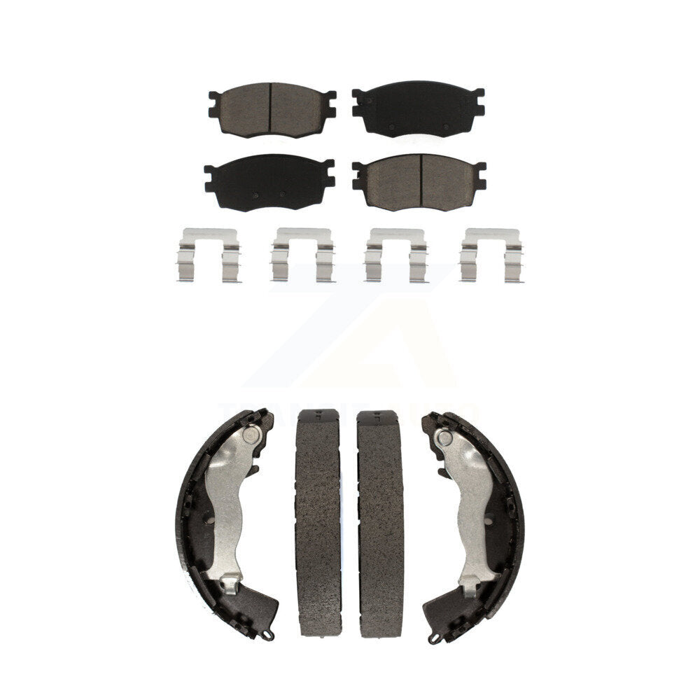 [Avant + Arrière] Kit de plaquette (céramique) de frein pour Hyundai Accent Kia Rio Rio5 KCN-100418