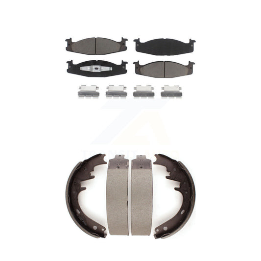 [Avant + Arrière] Kit de plaquette (céramique) de frein pour 1994-1996 Ford F-150 Bronco E-150 Econoline Club Wagon KCN-100443