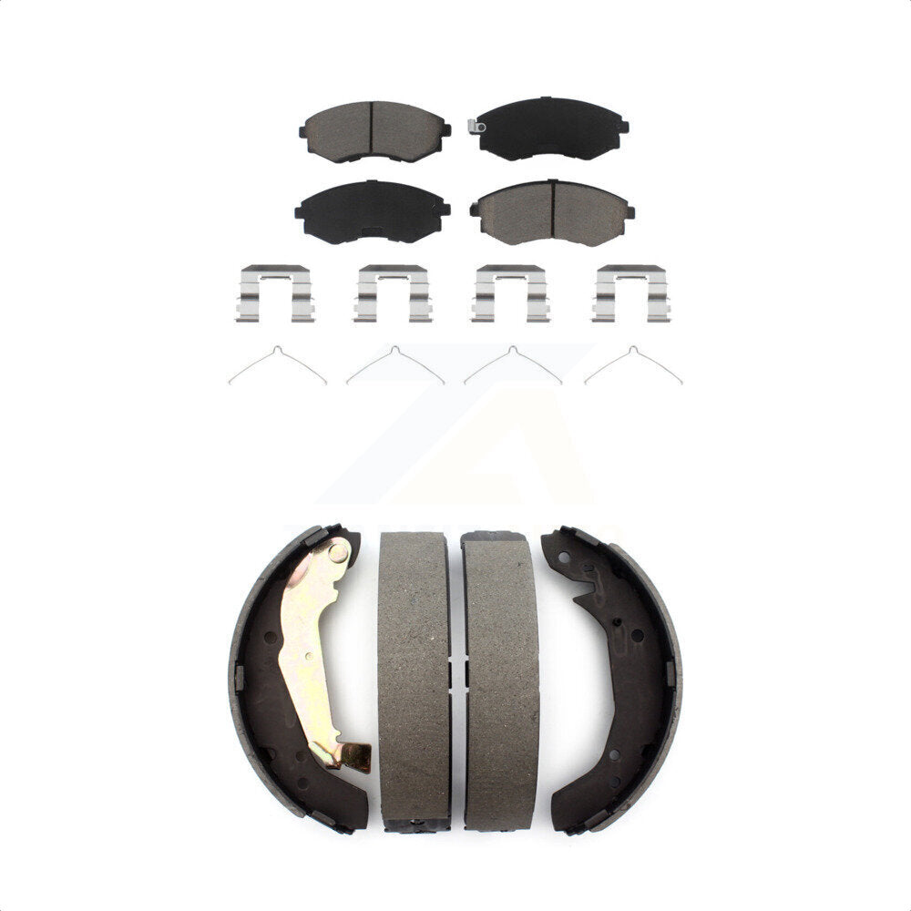 [Avant + Arrière] Kit de plaquette (céramique) de frein pour Hyundai Sonata Kia Optima Magentis KCN-100450 par Transit Auto