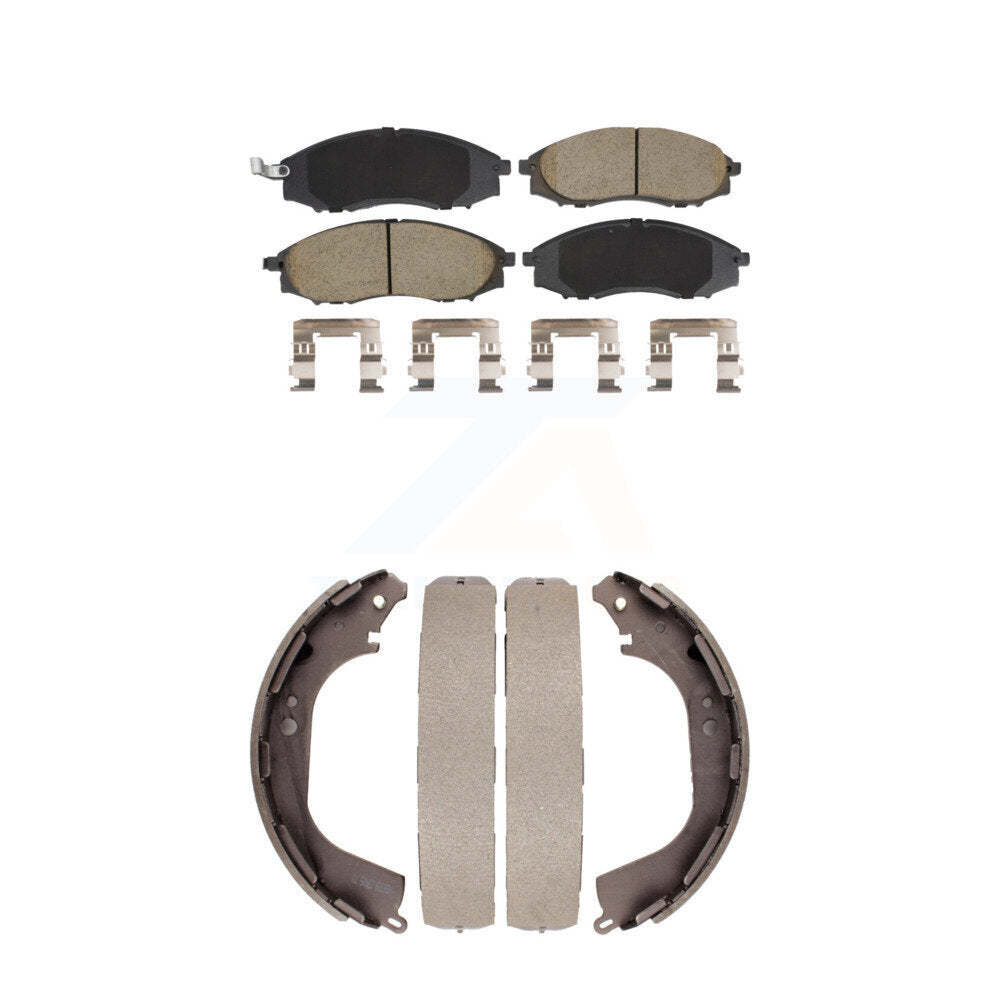 [Avant + Arrière] Kit de plaquette (céramique) de frein pour Nissan Xterra Frontier KCN-100459
