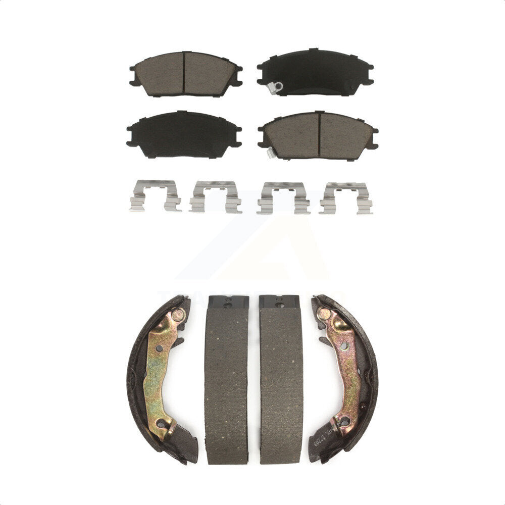 [Avant + Arrière] Kit de plaquette (céramique) de frein pour Hyundai Accent Excel Scoupe Mitsubishi Precis KCN-100463 par Transit Auto
