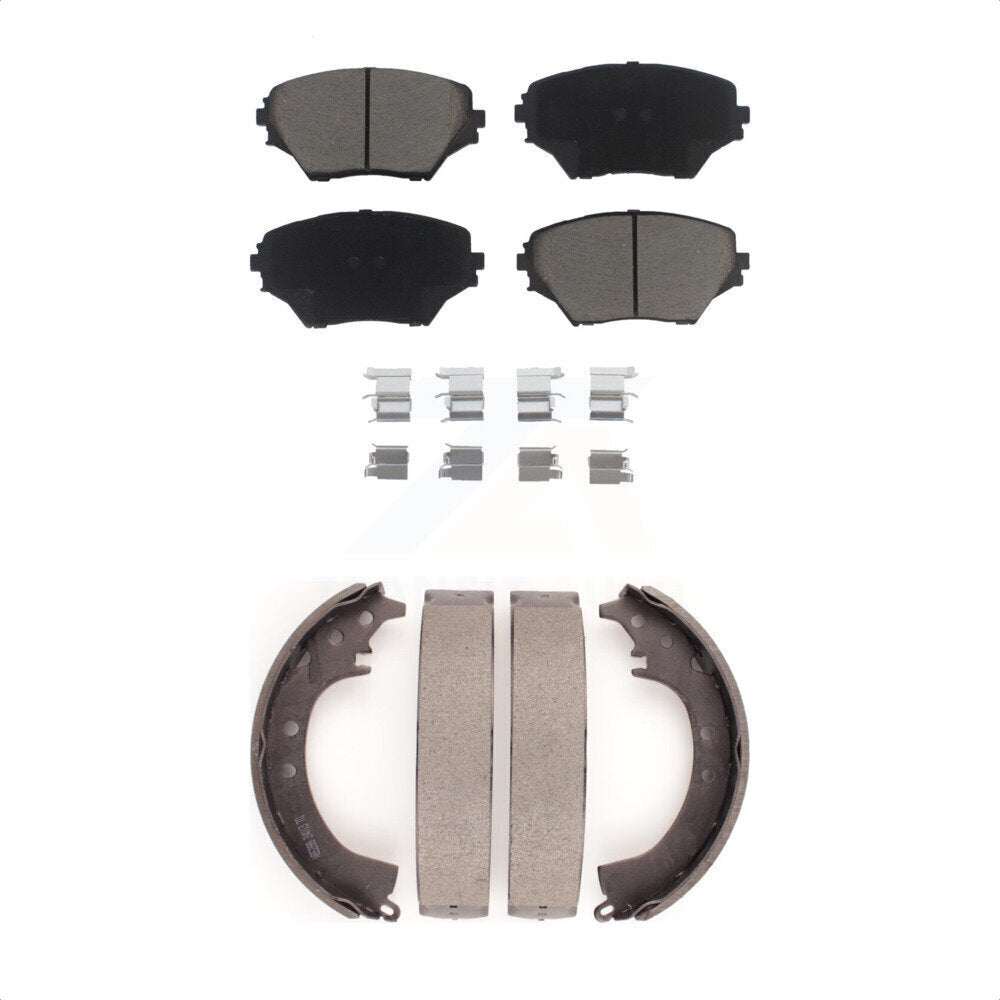 [Avant + Arrière] Kit de plaquette (céramique) de frein pour 2001-2002 Toyota RAV4 KCN-100479 par Transit Auto