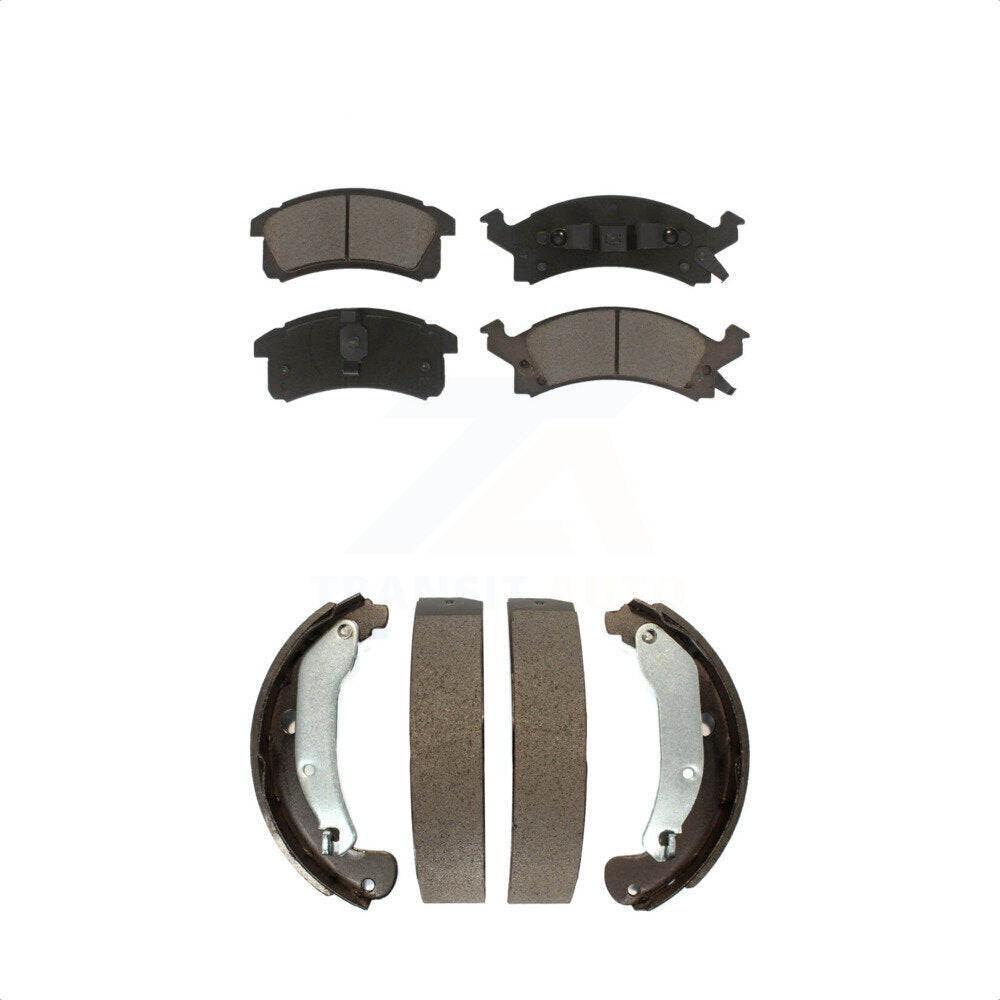 [Avant + Arrière] Kit de plaquette (céramique) de frein pour 2003-2005 Chevrolet Cavalier Pontiac Sunfire KCN-100752 par Transit Auto