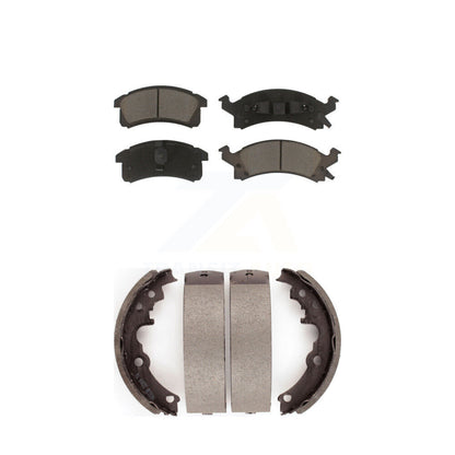 [Avant + Arrière] Kit de plaquette (céramique) de frein pour Chevrolet Cavalier Pontiac Sunfire Grand Am Buick Skylark Corsica Oldsmobile Achieva Beretta Sunbird Cutlass Calais KCN-100754