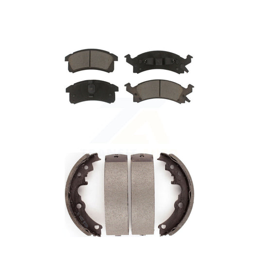 [Avant + Arrière] Kit de plaquette (céramique) de frein pour Chevrolet Cavalier Pontiac Sunfire Grand Am Buick Skylark Corsica Oldsmobile Achieva Beretta Sunbird Cutlass Calais KCN-100754