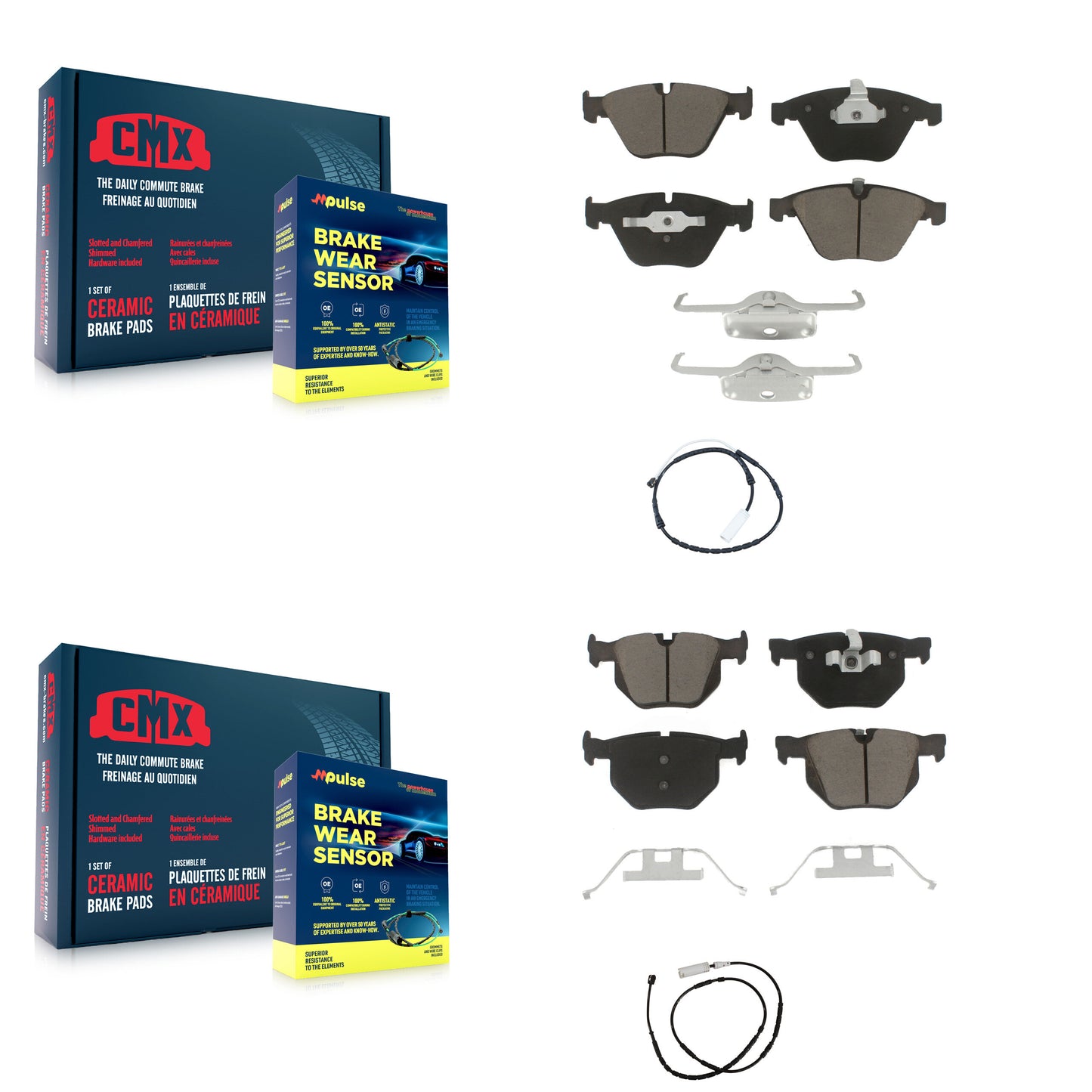 [Avant et Arrière] Plaquette de frein pour 2013 BMW X1 xDrive35i with AWD 3.0L KCW-100076