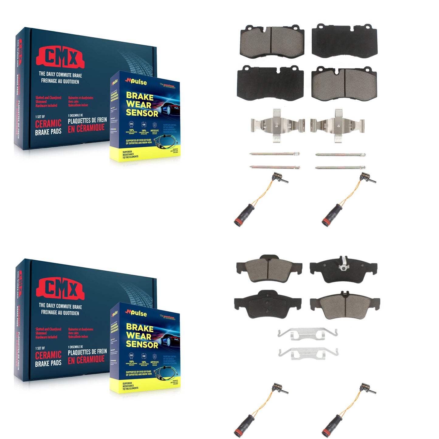 [Avant et Arrière] Plaquette de frein pour Mercedes-Benz SL550 With Sport Package KCW-100217