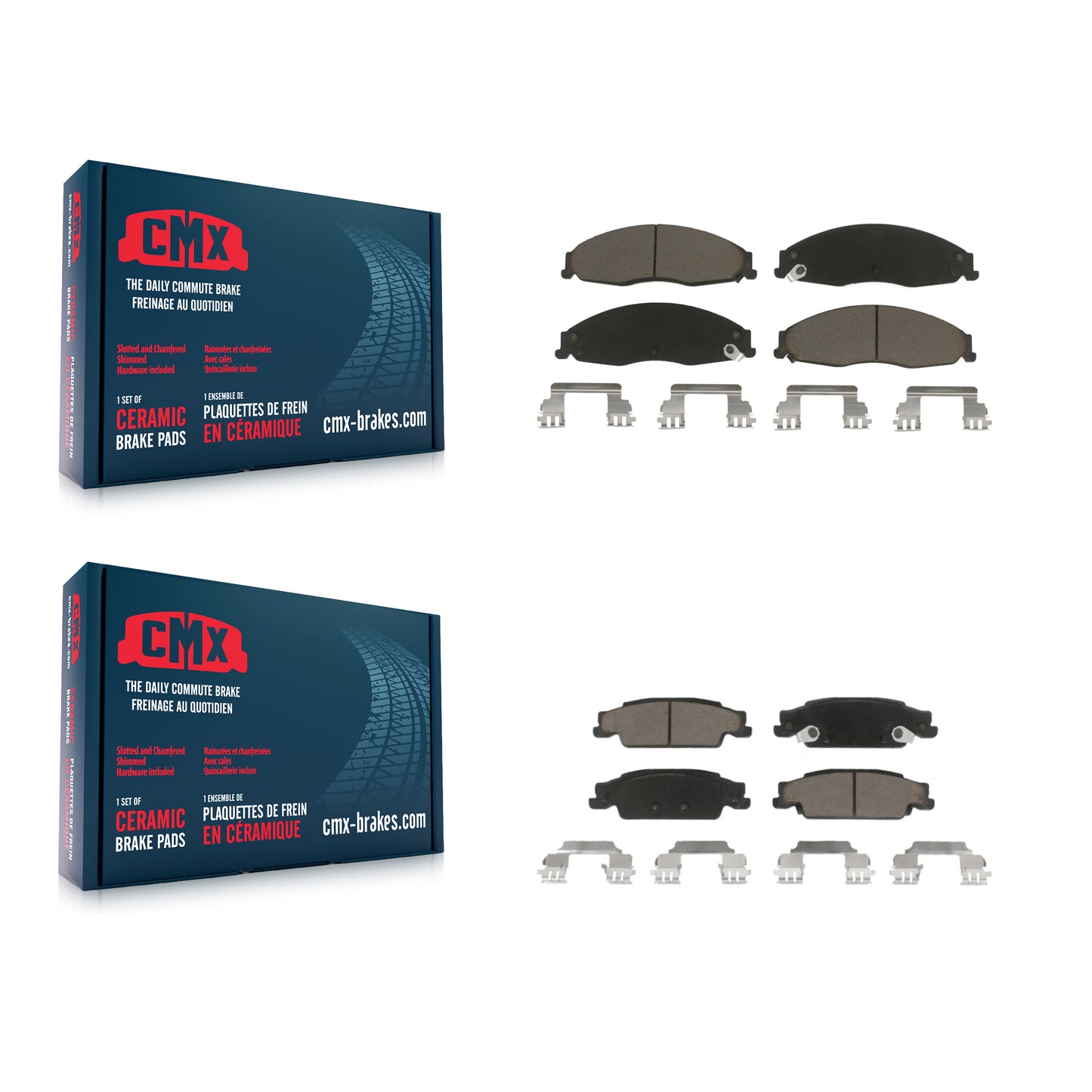 [Avant + Arrière] Kit de plaquette (céramique) de frein pour Cadillac Pontiac Grand Prix CTS STS KCX-100018