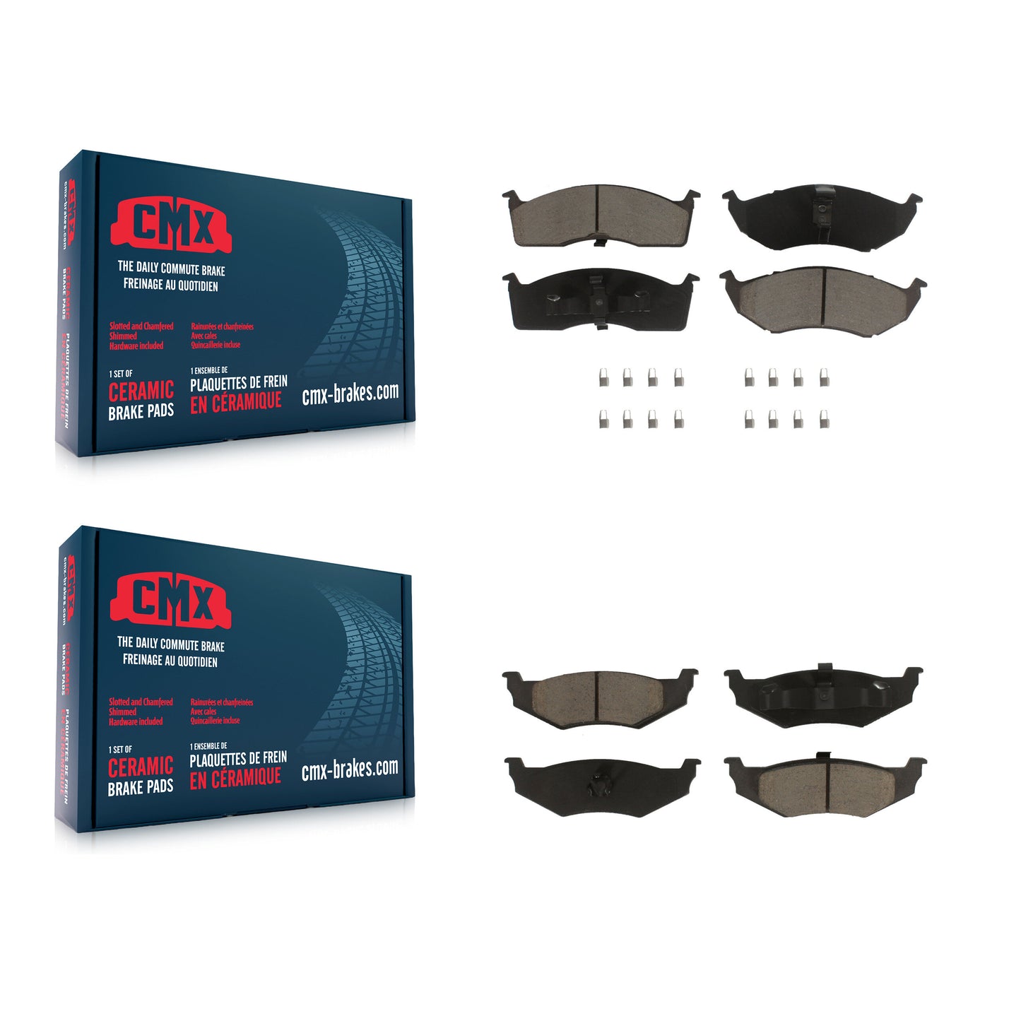 [Avant + Arrière] Kit de plaquette (céramique) de frein pour Neon Dodge Plymouth Chrysler KCX-100024
