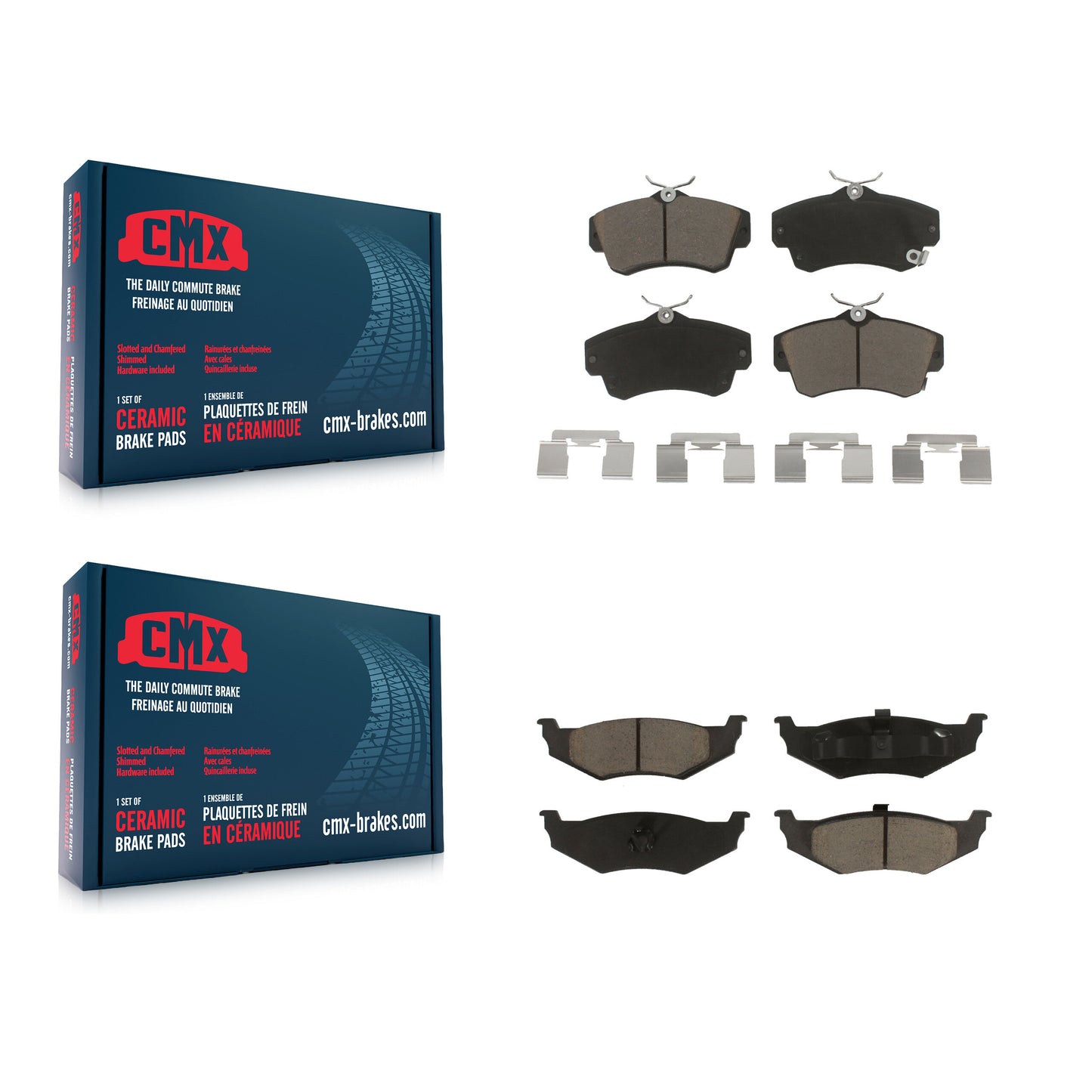 [Avant + Arrière] Kit de plaquette (céramique) de frein pour Chrysler PT Cruiser Dodge Neon KCX-100025