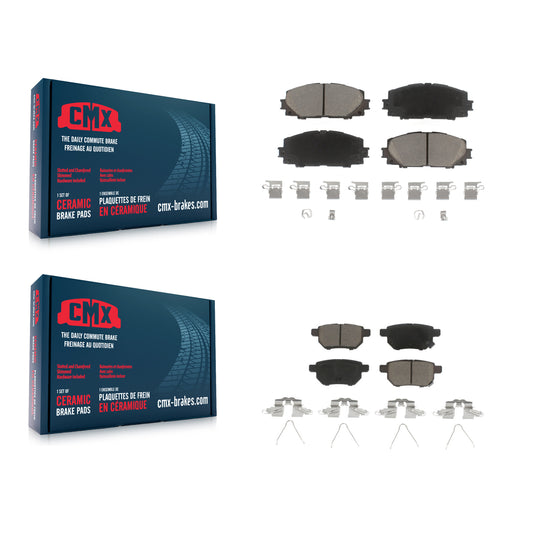 [Avant + Arrière] Kit de plaquette (céramique) de frein pour Toyota Prius Corolla Lexus CT200h Prime Plug-In KCX-100026