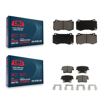 [Avant + Arrière] Kit de plaquette (céramique) de frein pour 2015 Dodge Charger R T Scat Pack avec 6.4L KCX-100033