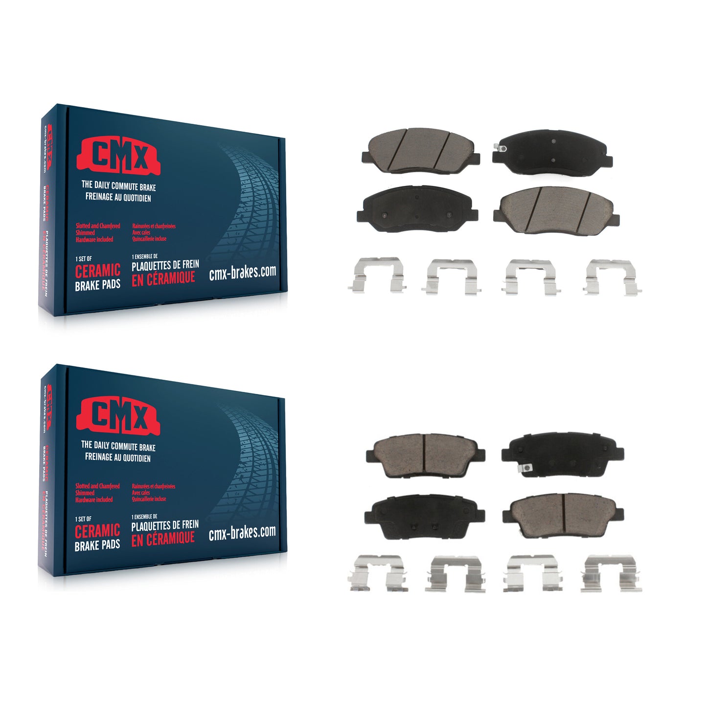 [Avant + Arrière] Kit de plaquette (céramique) de frein pour Hyundai Genesis 3.8L KCX-100037